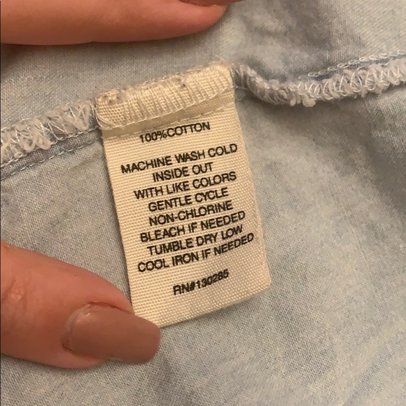 Cotton “denim” button down - Picture 4 of 5